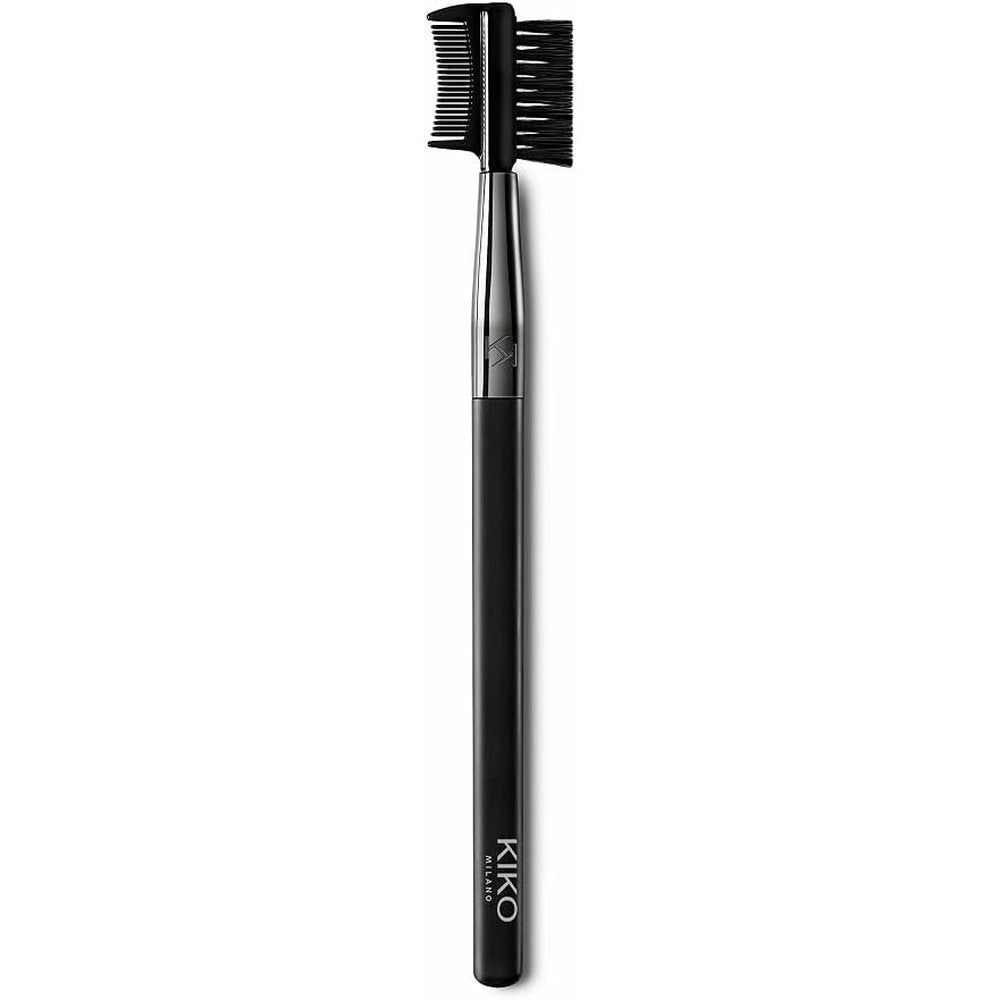 Kiko Milano Eyes 64 Brow Comb Brush With Synthetic Fibers For Eyebrow Grooming And Lash Defining Black Handle 1 Count