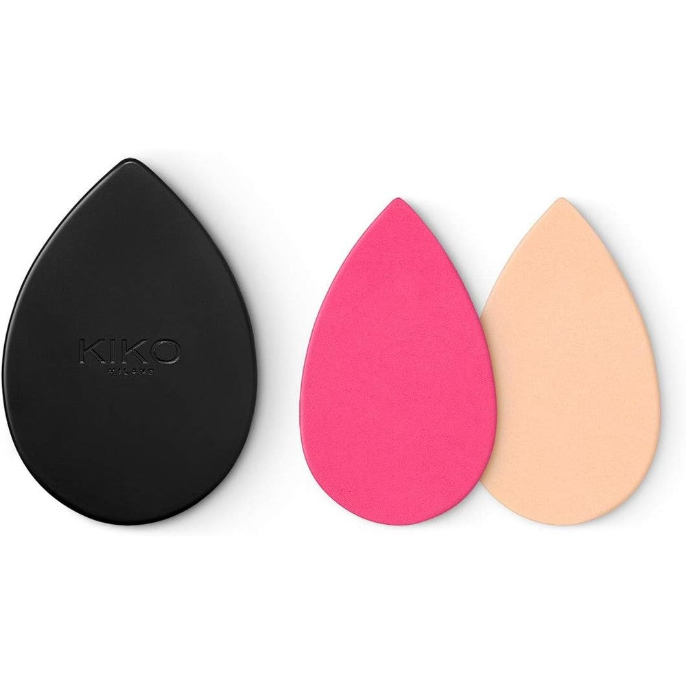 Kiko Milano Beauty Duo Mirror And Sponge Cover With Two Ergonomic Applicator Sponges For Foundation And Liquid Concealer