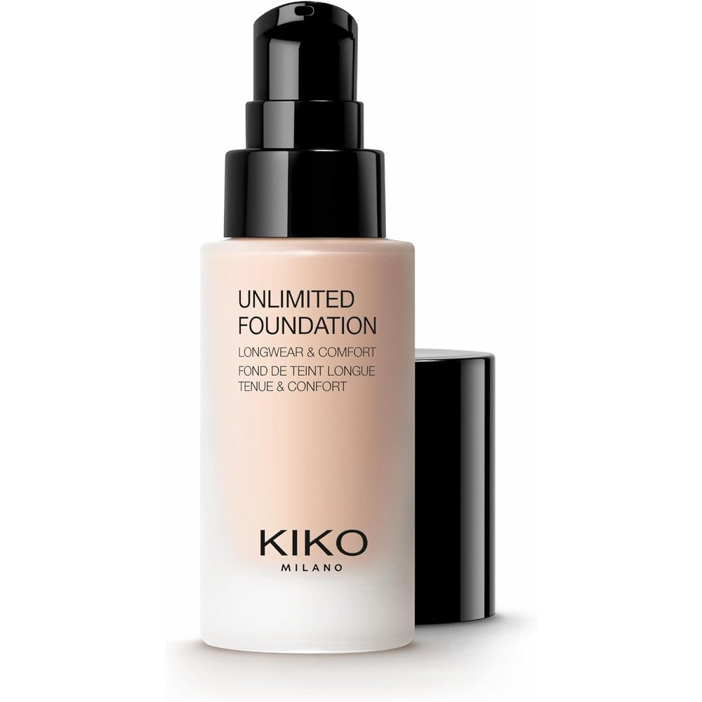 Kiko Milano Unlimited Foundation 1R Long Lasting Liquid Foundation 30 Milliliters Natural Matte Finish For All Skin Types