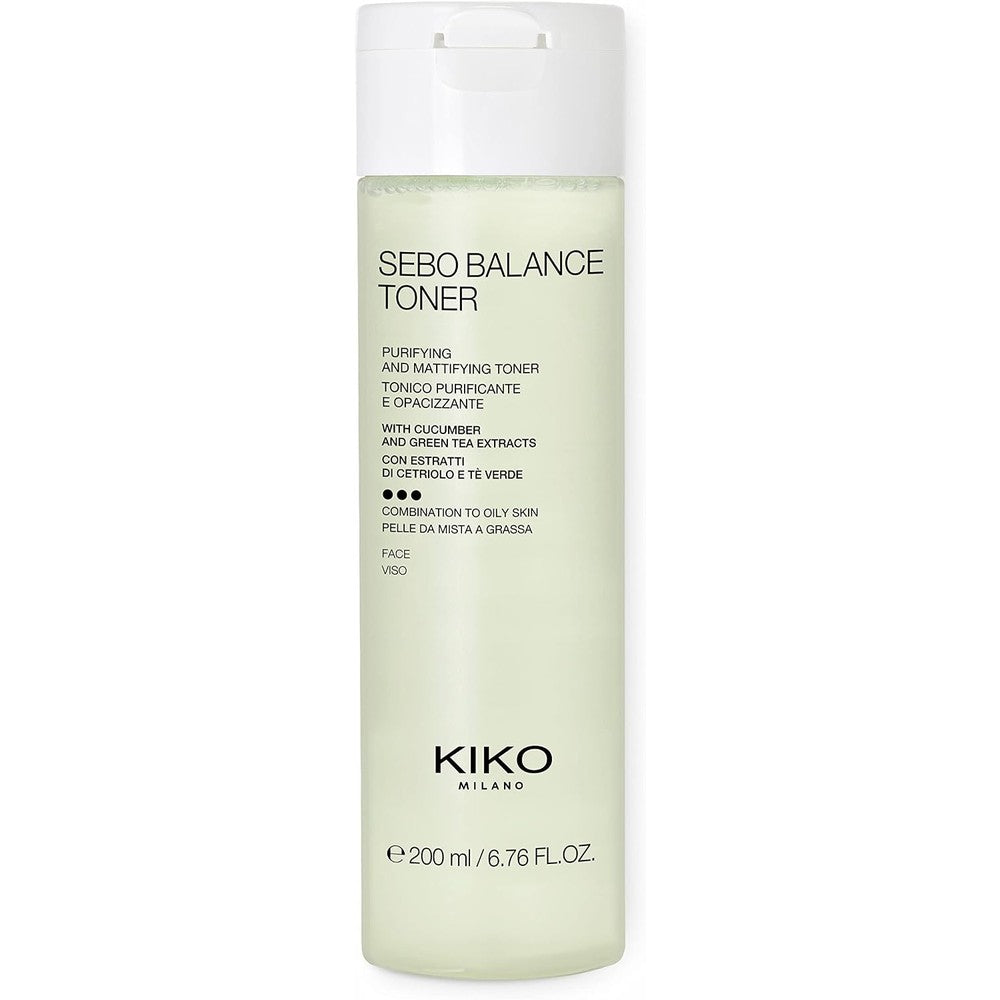 KIKO Milano Sebo Balance Toner Purifying And Mattifying Facial Toner For Combination To Oily Skin 200 Milliliters