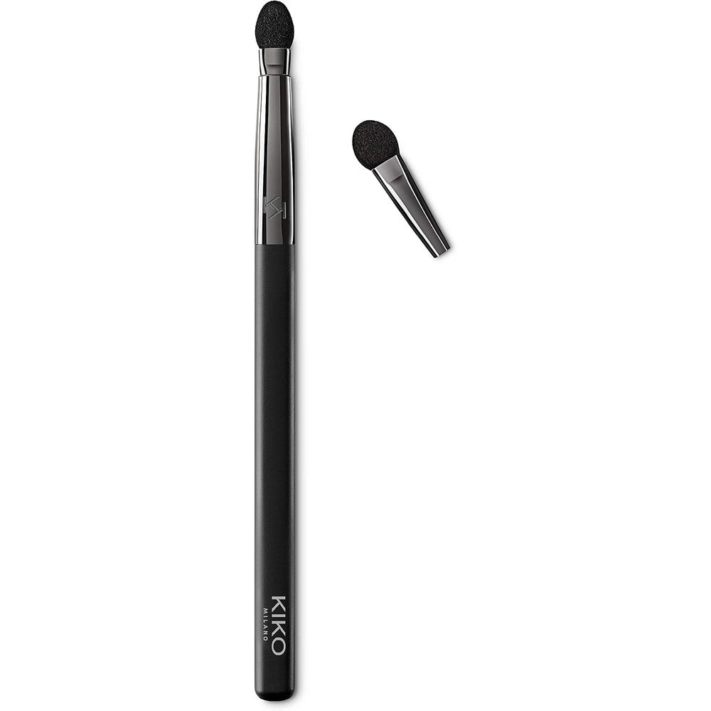 KIKO Milano Eyes 50 Sponge Tip Applicator For Applying And Blending Eyeshadow With Matte Black Handle And One Extra Replacement Tip