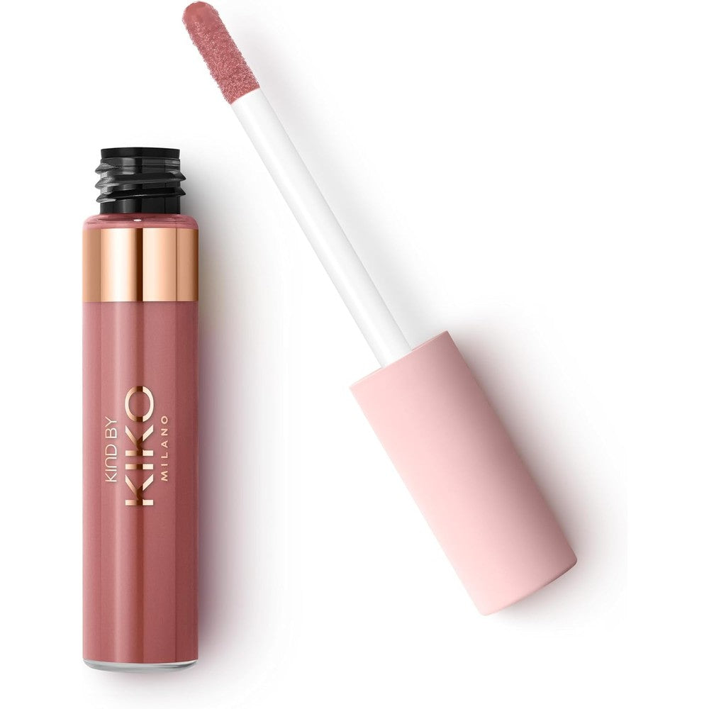 KIKO Milano Kind By KIKO Glowy Hydra Lip Oil 01 Pure Allure Hydrating Vegan Lip Gloss Balm With Jojoba Oil And Pomegranate Extract 7 Milliliters