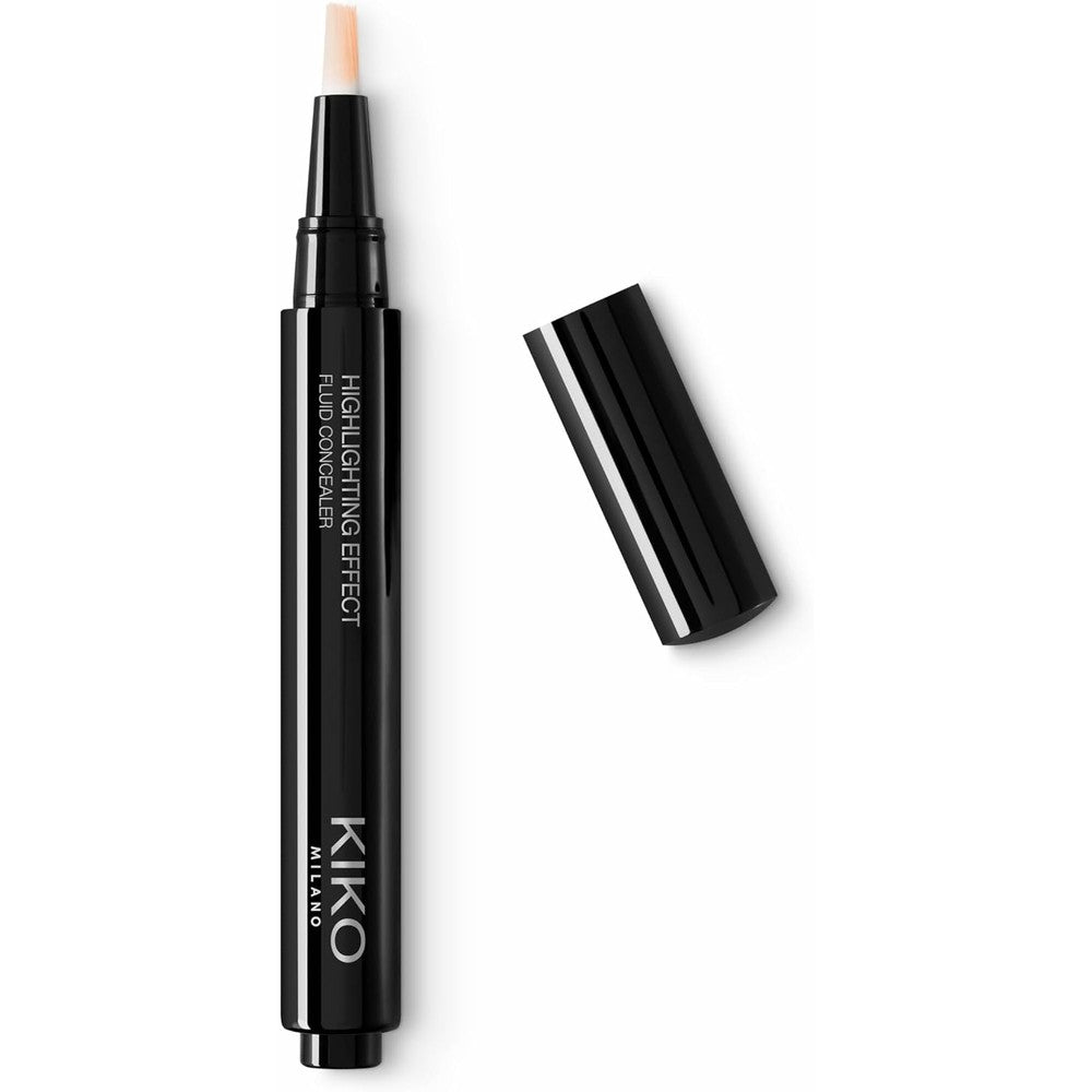KIKO Milano Highlighting Effect Fluid Concealer Luminous Radiance Click Pen Makeup 01 Porcelain 2 Milliliters