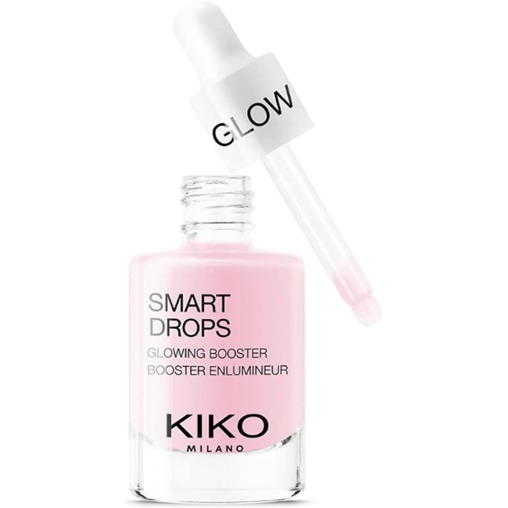 Kiko Milano Smart Glow Drops Illuminating Booster Serum For Radiant Skin And Even Complexion With Blueberry Seed Oil 10 Milliliters