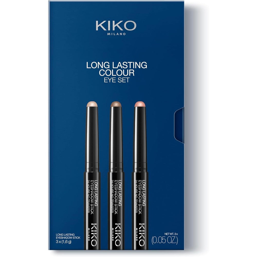 Kiko Milano Long Lasting Colour Eye Set 01 With 3 Creamy Eyeshadow Sticks For 24 Hour Wear