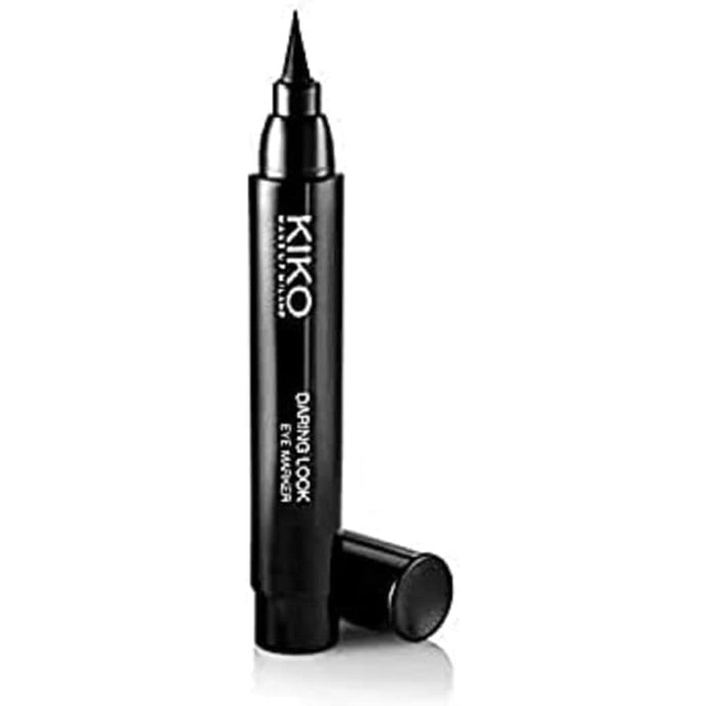 Kiko Milano Daring Look Eye Marker Precision Felt Tip Jumbo Eyeliner Pen In Deep Black 1 Count