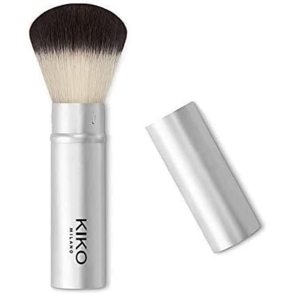 KIKO Milano Smart Allover Powder Brush 104 Retractable Face Powder Makeup Brush With Premium Soft Synthetic Fibers