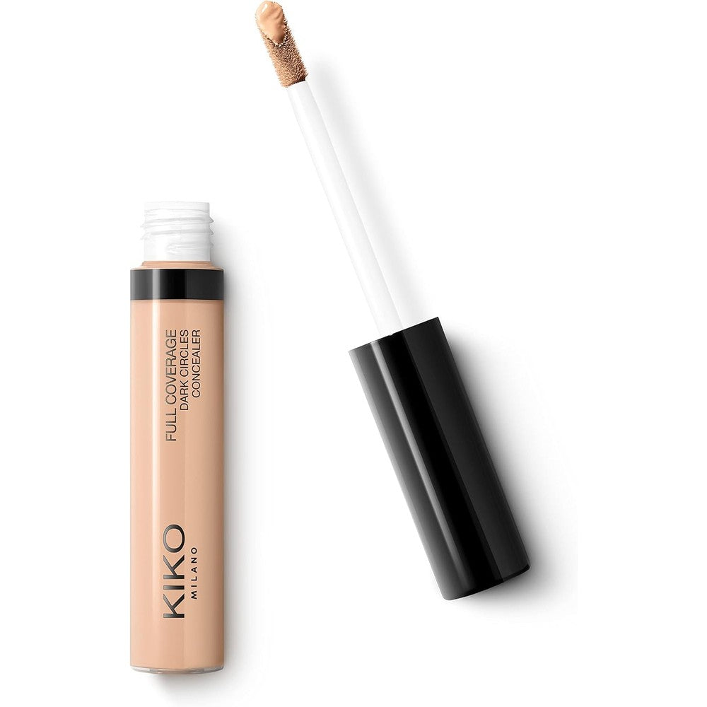 Kiko Milano Full Coverage Dark Circles Concealer Liquid Creamy Under Eye Makeup For Fine Lines And Fatigue Ten Hour Hold Eight Milliliter