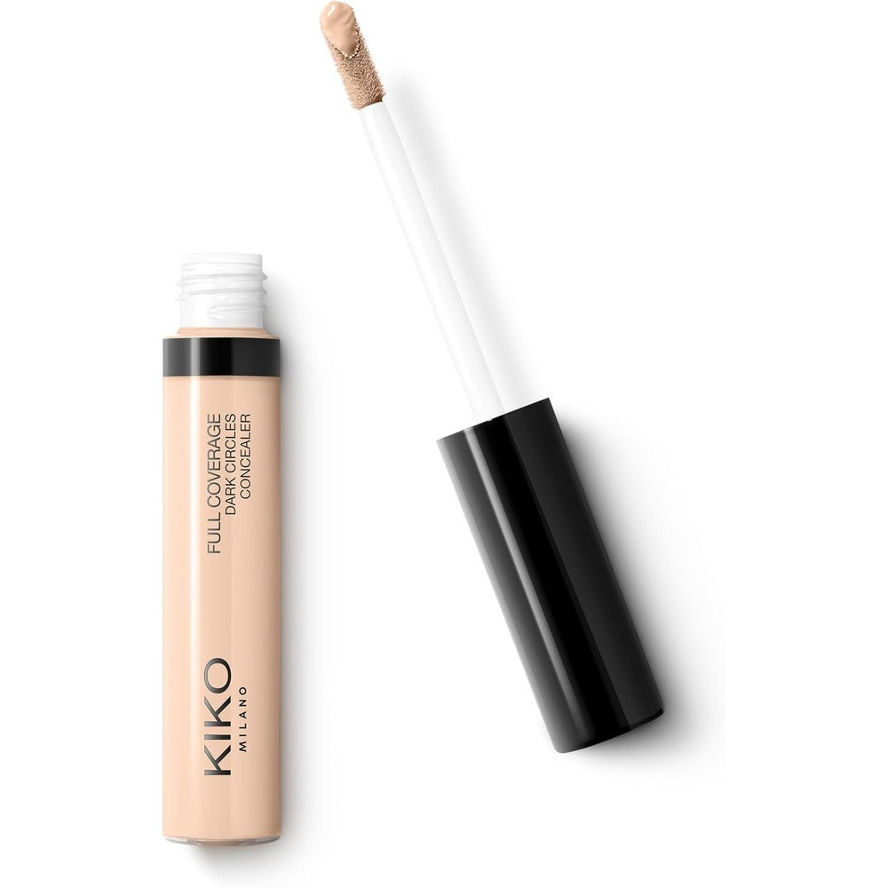 KIKO Milano Full Coverage Dark Circles Concealer Long Lasting High Coverage Liquid Concealer For Face And Eye Area 17 Almond 8 Milliliter