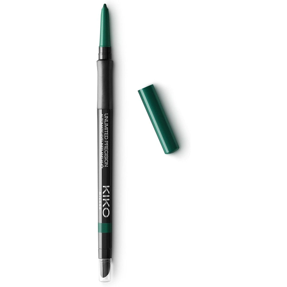 KIKO Milano Unlimited Precision Automatic Eyeliner And Kohl Pencil Long Lasting Waterproof Matte Eye Pencil Shade 18 Deep Green 0.35 Grams