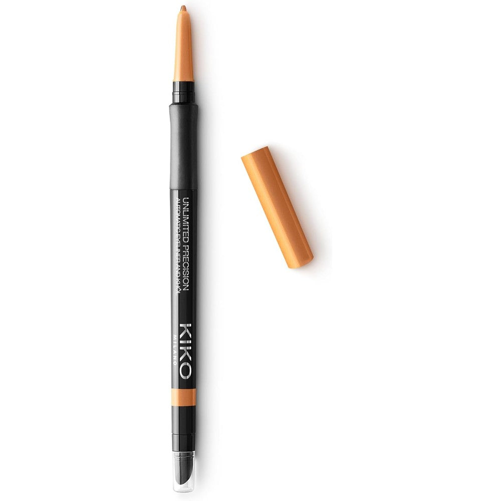 KIKO Milano Unlimited Precision Automatic Eyeliner And Khol Pencil Waterproof Long Lasting Eye Makeup Shade 17 Pure Gold 0.35 Grams