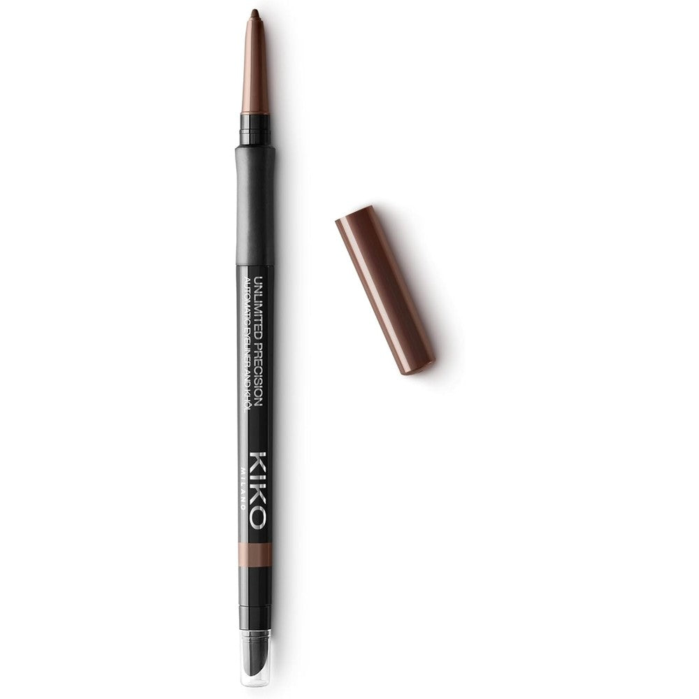 Kiko Milano Unlimited Precision Automatic Eyeliner And Khol Pencil Water Resistant Twenty Four Hour Wear Shade Twelve Wood Zero Point Three Five Grams