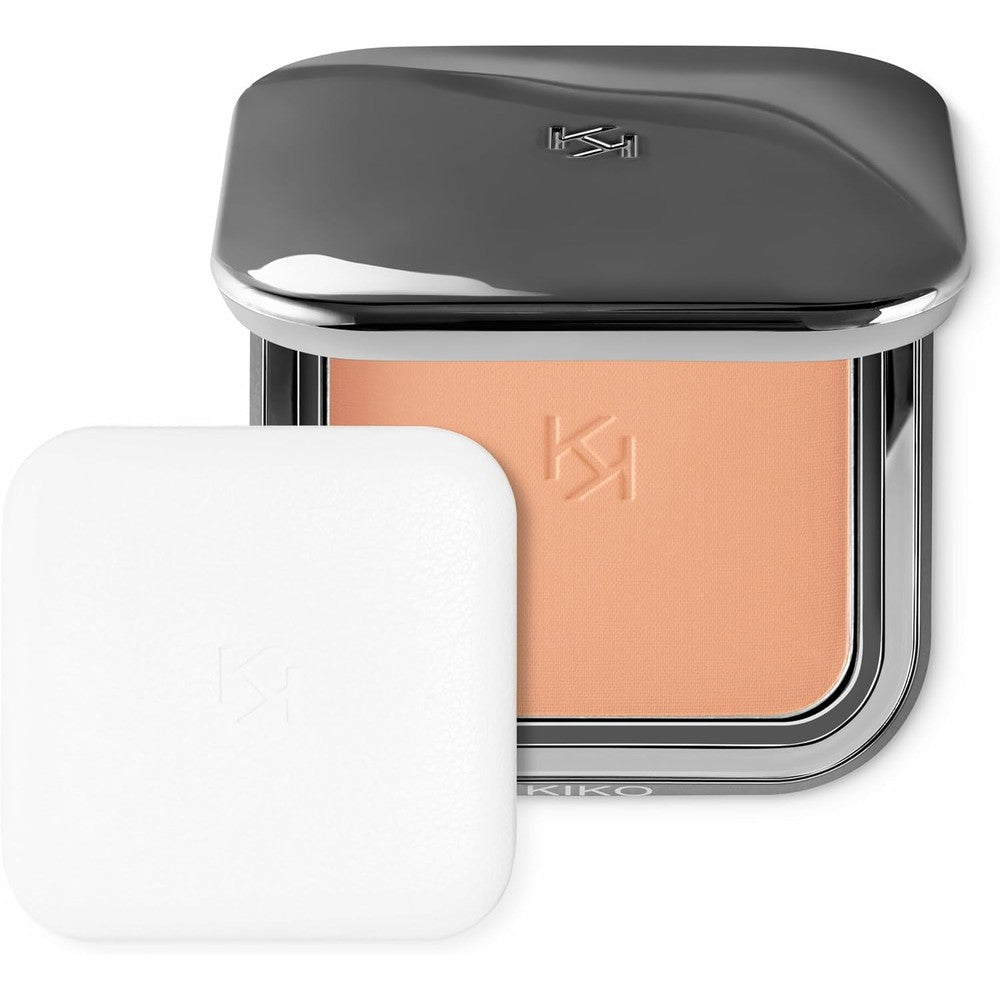 Kiko Milano Matte Fusion Pressed Powder Natural Matte Finish Nourishing Compact With Vitamin E And Argan Oil 12 Gram