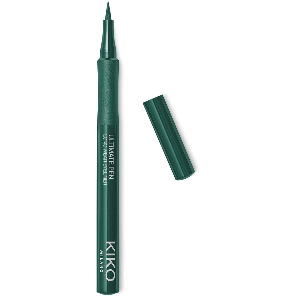KIKO Milano Ultimate Pen Eyeliner Long Lasting Smudge Proof Felt Tip Liquid Eyeliner For Precise Definition 04 Green 1 Milliliter