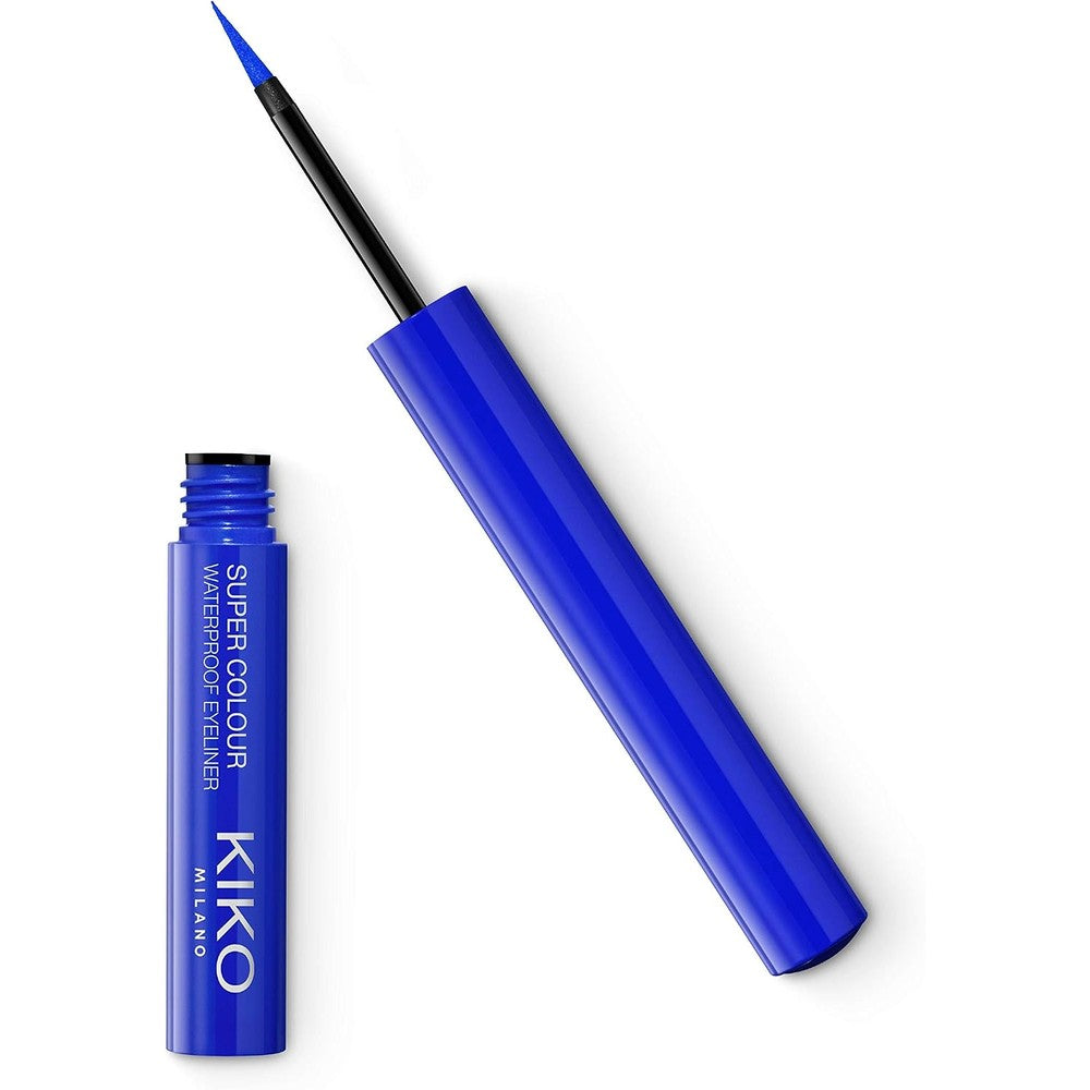 KIKO Milano Super Colour Waterproof Eyeliner High Coverage Water Resistant Liquid Eyeliner Shade 06 Blue 1 Count