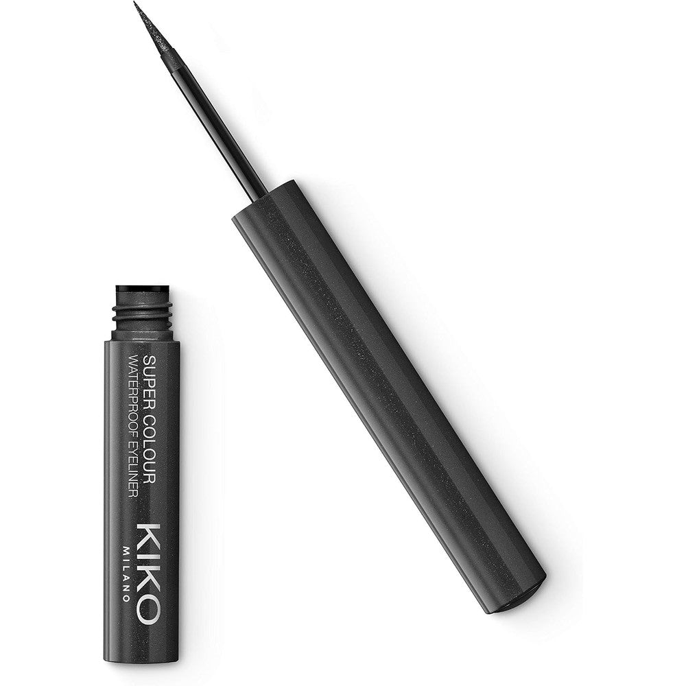 Kiko Milano Super Colour Waterproof Eyeliner High Coverage Water Resistant Liquid Eye Liner For Defined Graphic Eye Makeup Looks 1.7 Milliliters