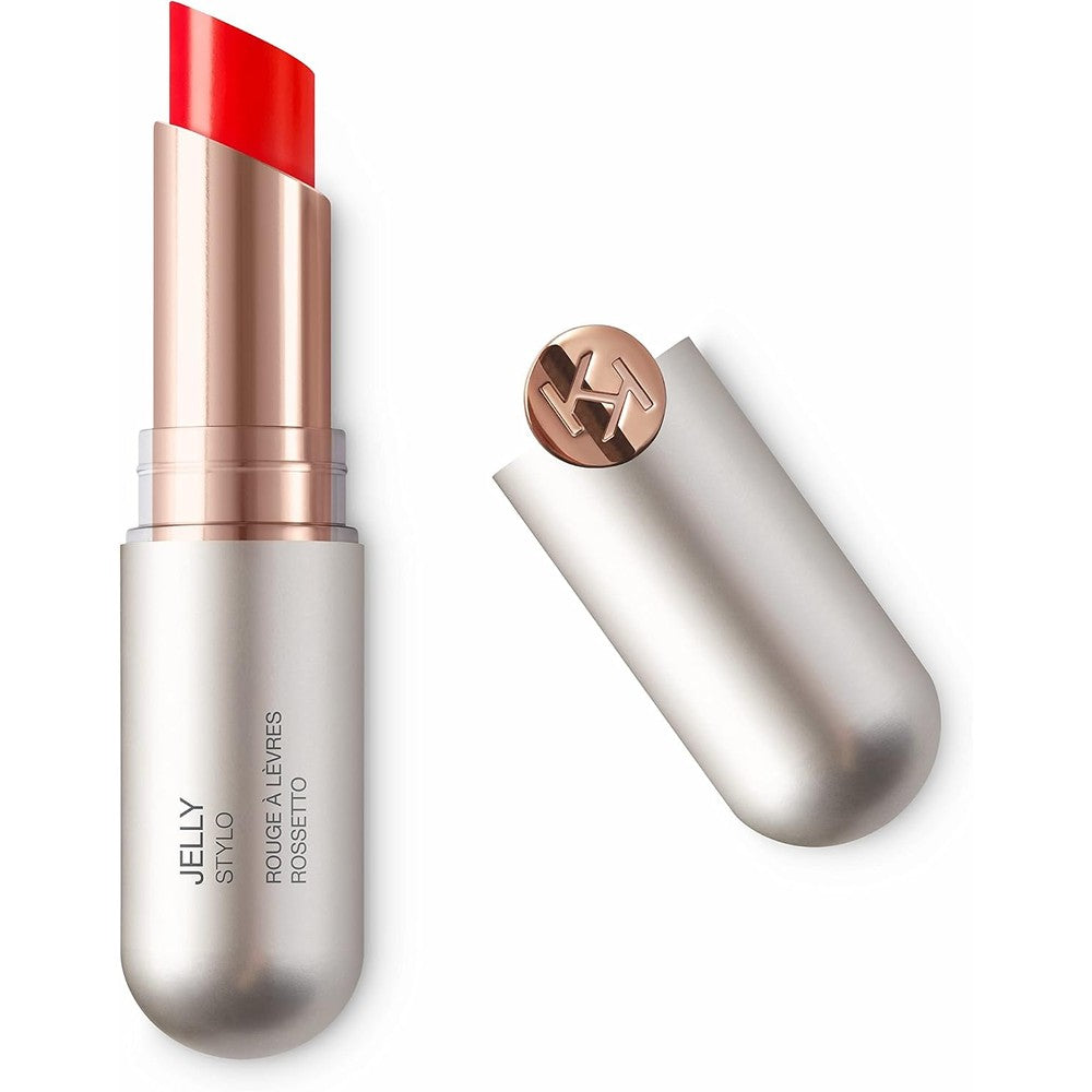 Kiko Milano Jelly Stylo Wet Look Finish Glossy Lipstick Tinted Lip Balm With Gel Texture For High Shine Hydration 504 Bright Red 2 Grams