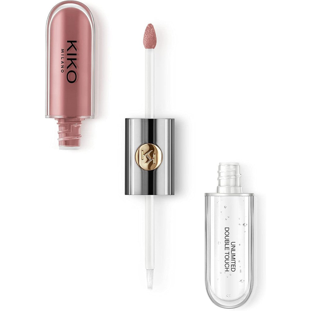 Kiko Milano Unlimited Double Touch Liquid Lipstick 131 Spiced Tea Two Step Long Lasting Lip Color With High Shine Gloss 6 Millilitres