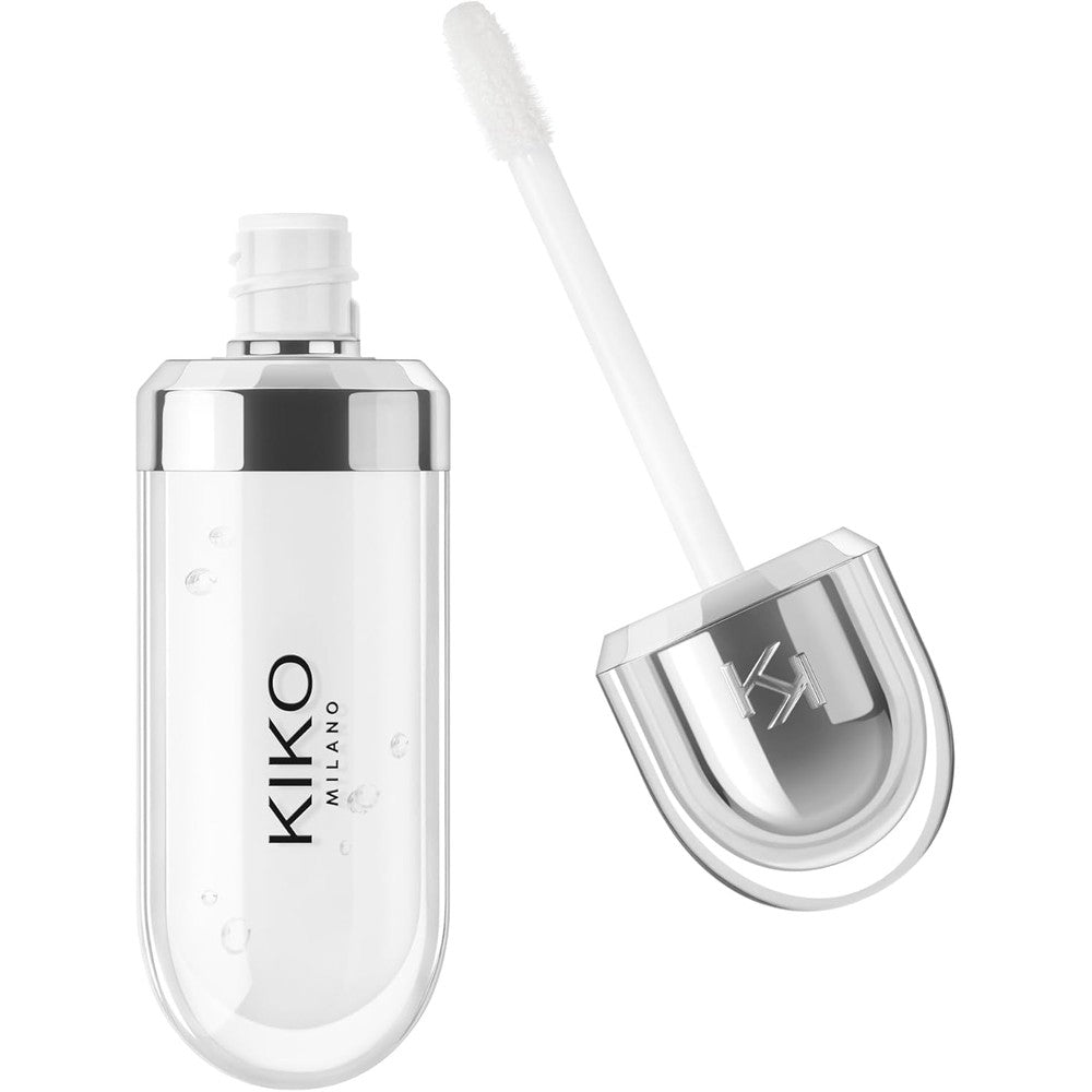Kiko Milano 3d Hydra Lip Gloss High Shine Hydrating Plumping Non Sticky Moisturizing Lip Makeup In Shade 01 Clear 6.5 Milliliters