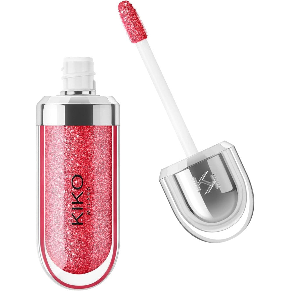 Kiko Milano 3D Hydra Lip Gloss For High Shine And Plumping Moisturization In 12 Pearly Amaryllis Red 6.5 Milliliters
