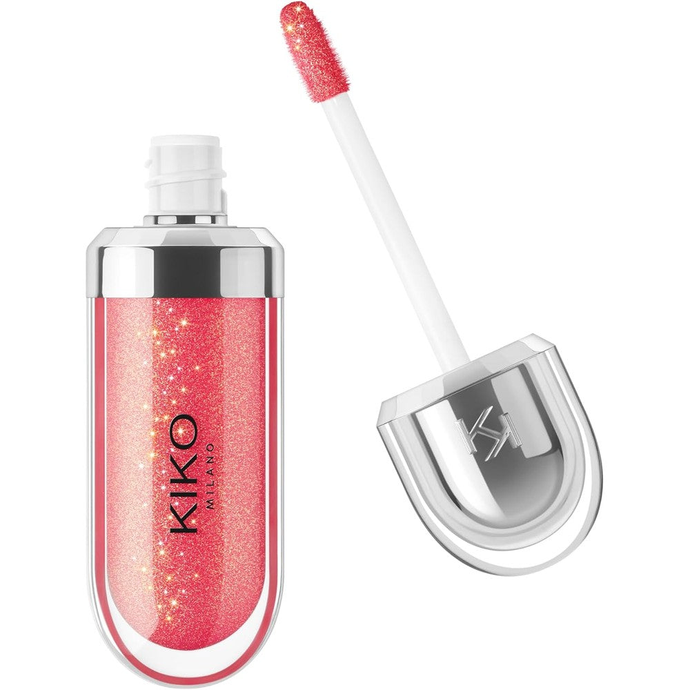 Kiko Milano 3D Hydra Lip Gloss Softening Lipgloss For High Shine Hydrating Plumping Lip Makeup 11 Golden Red 6.5 Milliliters