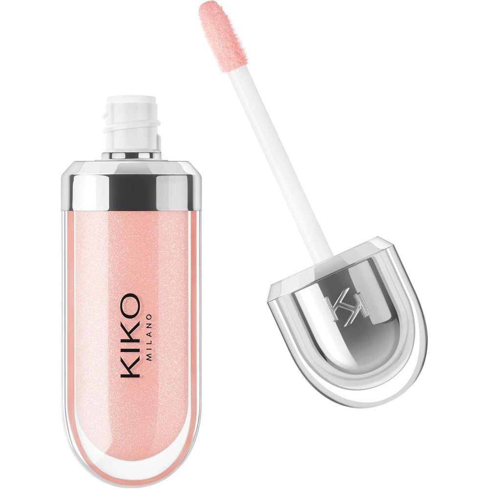 Kiko Milano 3d Hydra Lip Gloss 06 Candy Rose High Shine Hydrating Plumping Lip Makeup 6.5 Milliliters