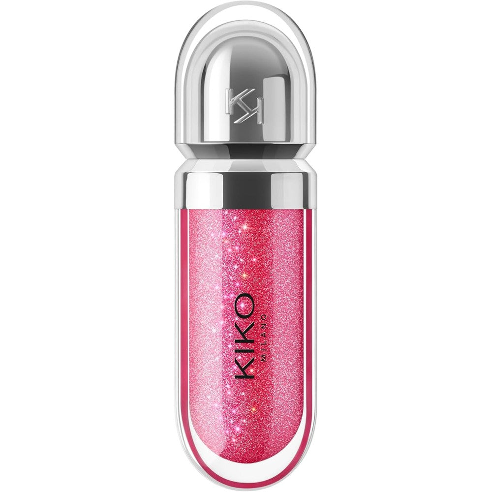 Kiko Milano 3D Hydra Lip Gloss High Shine Hydrating Plumping Lip Makeup 10 Sparkling Strawberry 6.5 Millilitre