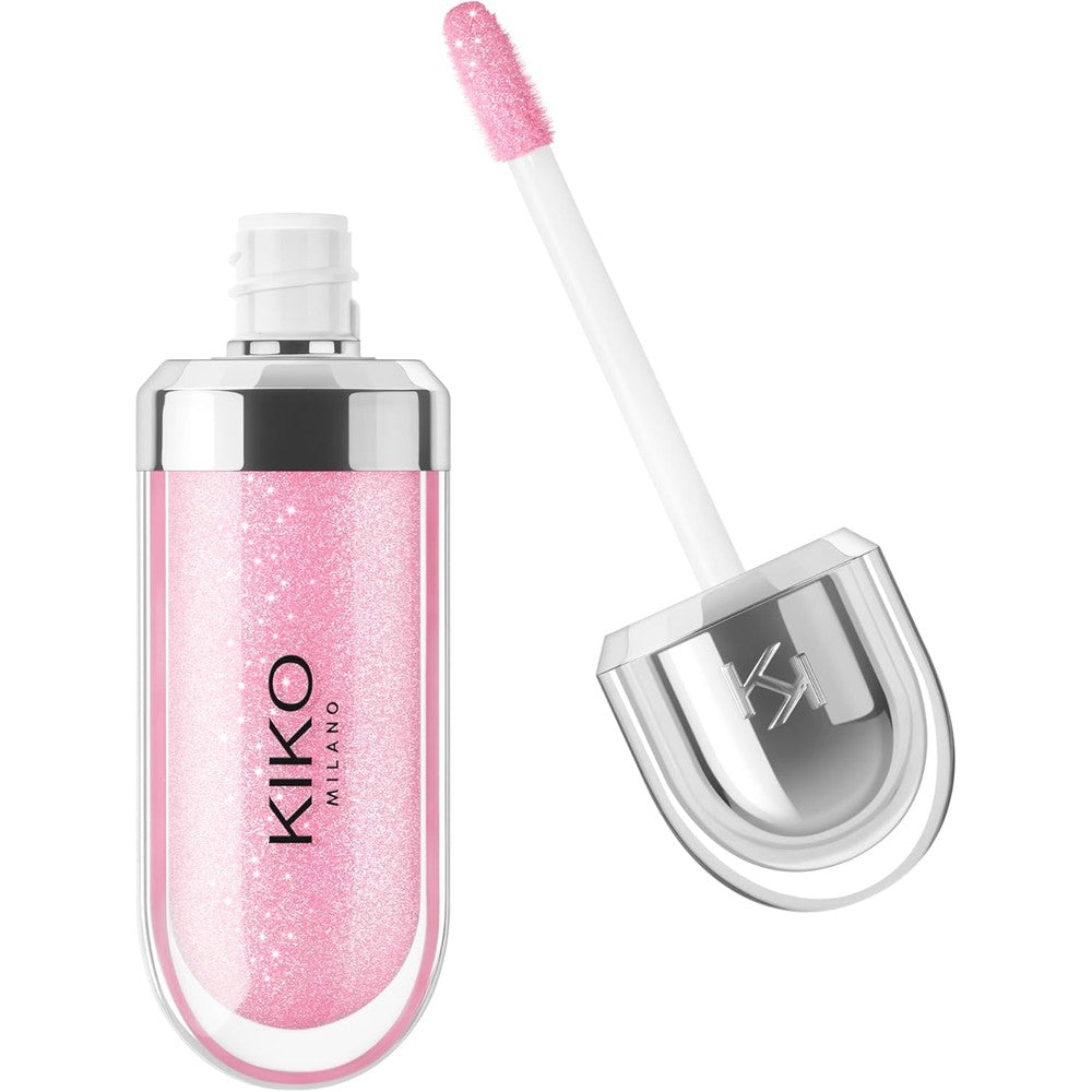 Kiko Milano 3D Hydra Lip Gloss 05 Pearly Pink High Shine Hydrating Plumping Non Sticky Moisturizing Lip Makeup 6.5 Milliliters