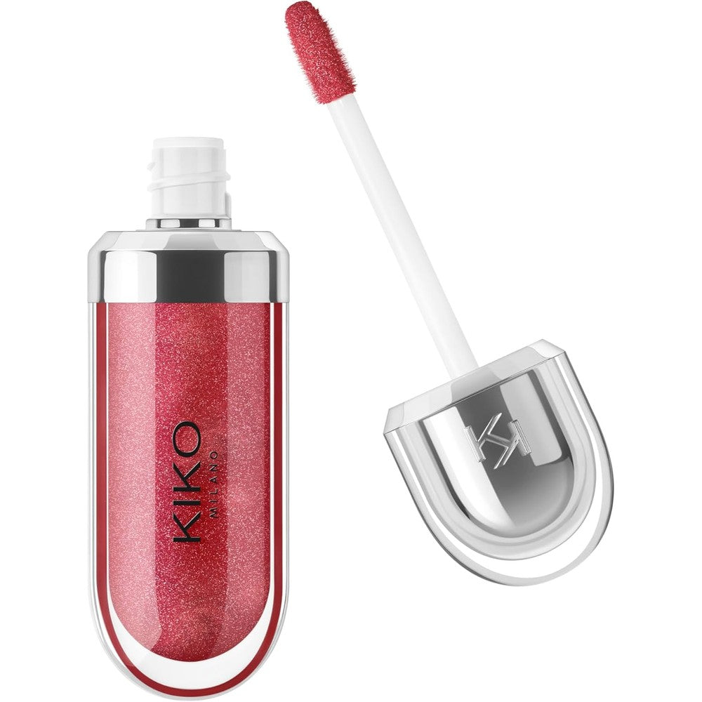 Kiko Milano 3d Hydra Lip Gloss Iridescent Ruby 16 High Shine Moisturizing Lip Makeup 6.5 Milliliters