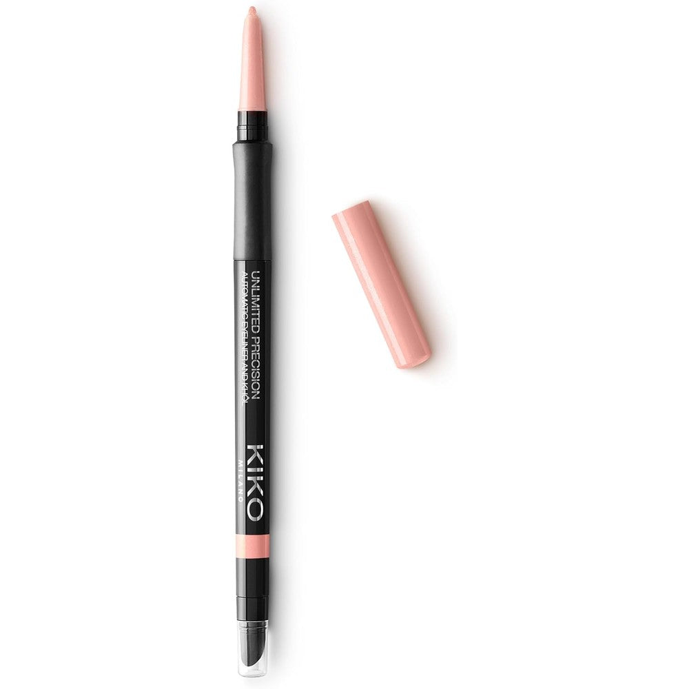 Kiko Milano Unlimited Precision Automatic Eyeliner And Khol Pencil Long Lasting Waterproof Eye Makeup Shade 20 Pink Shell 0.35 Grams