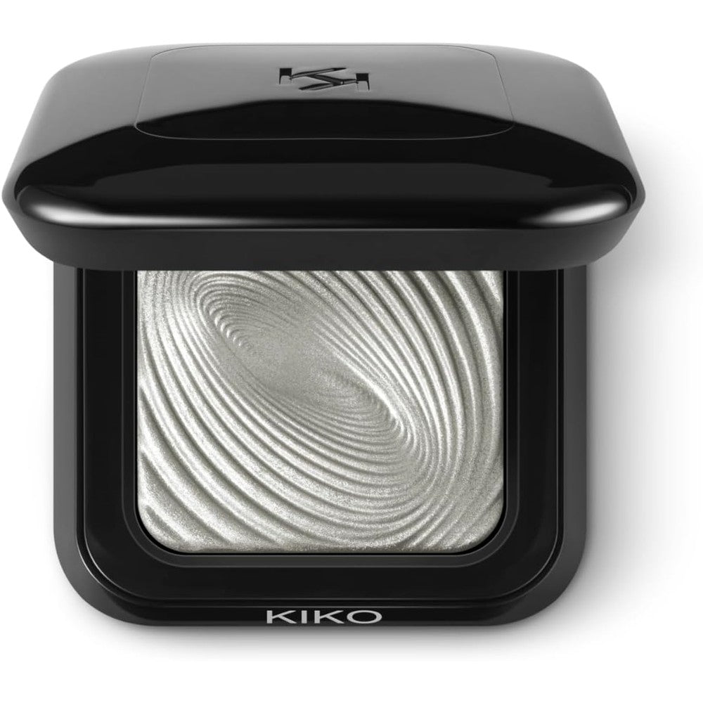 KIKO Milano Water Eyeshadow Instant Color Eyeshadow For Wet And Dry Use Dual Application Metallic Finish 01 Silver 3 Grams