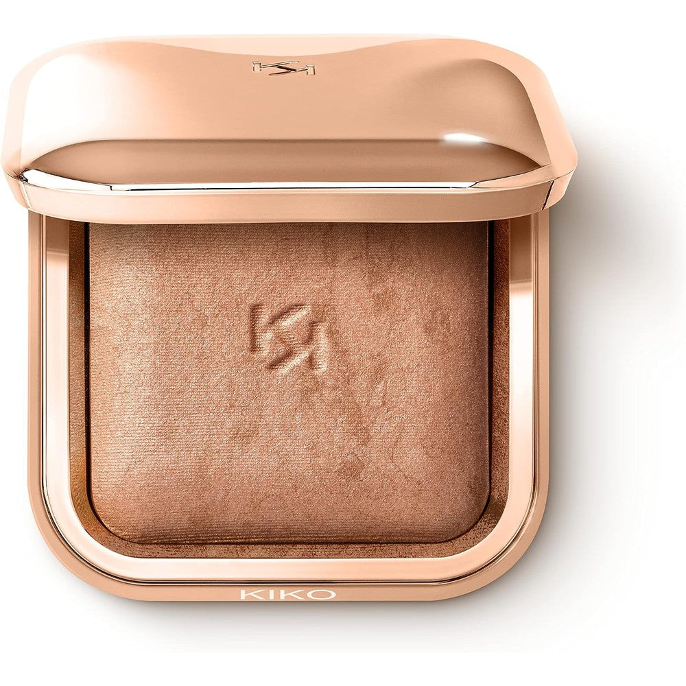 KIKO Milano Silky Glow Baked Bronzer Luminous Finish Contour Powder 01 Warm Sienna 8.5 Grams