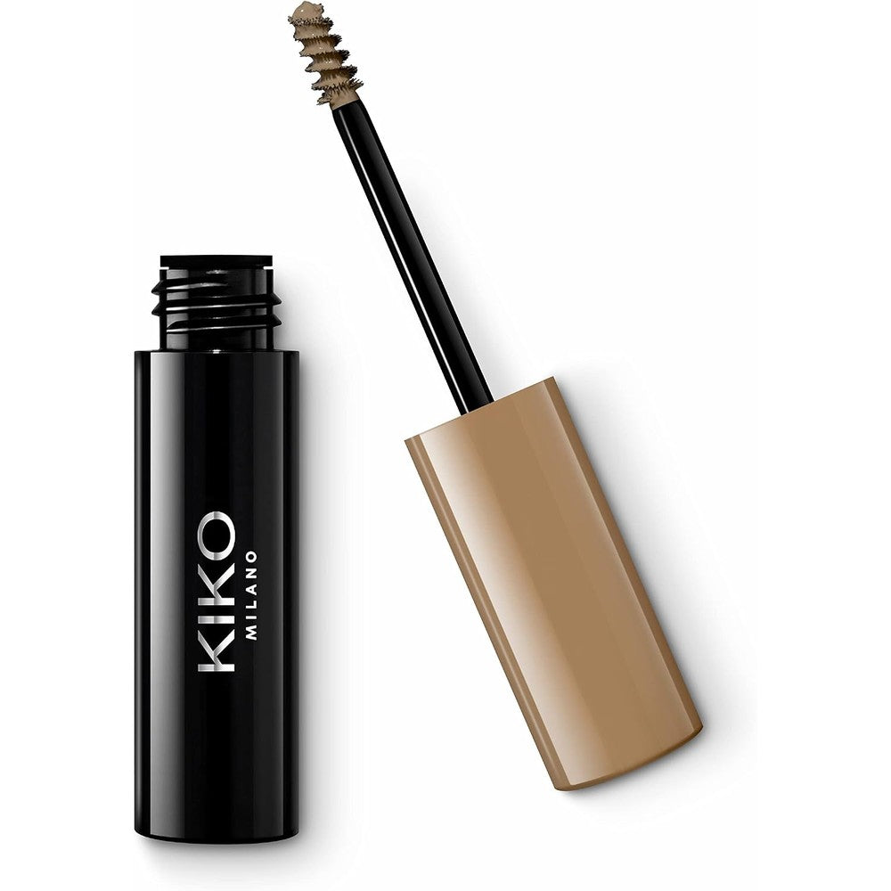 Kiko Milano Eyebrow Fibers Coloured Mascara For Neat Full Eyebrows And A Glossy Finish Shade 02 Tinted Brow Gel 4.2 Milliliters