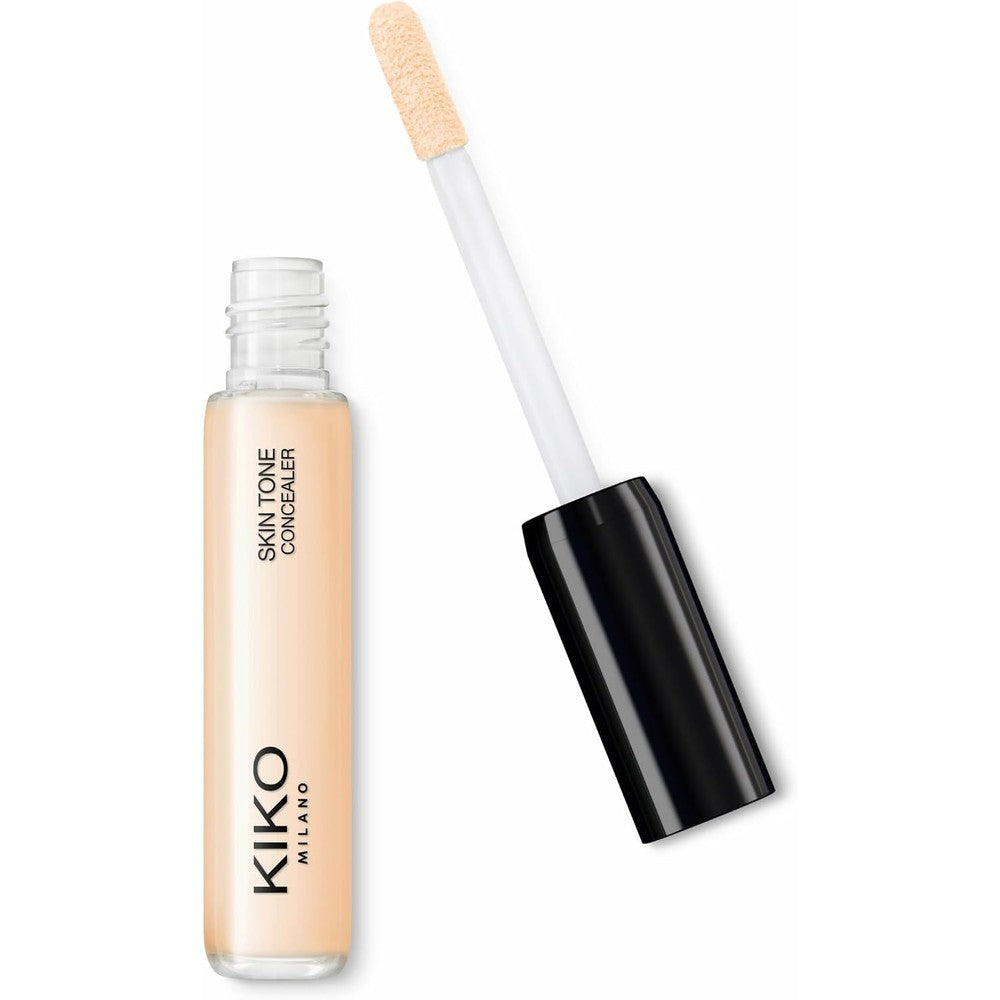 KIKO Milano Skin Tone Concealer Fluid Smoothing Liquid Makeup For Dark Circles And Imperfections Shade 02 Fluid Smoothing 3.5 Milliliters