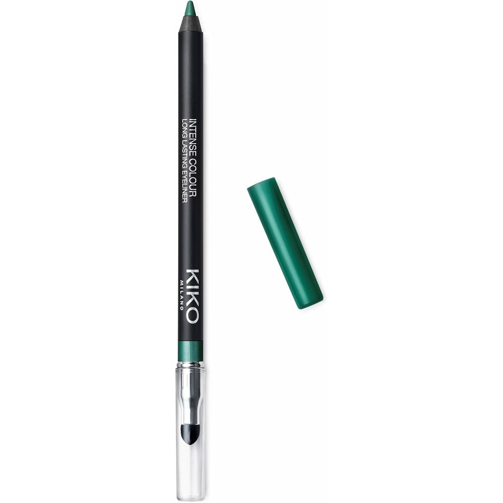 KIKO Milano Intense Colour Long Lasting Eyeliner 08 Metallic Emerald Waterproof Eye Pencil With Smudge Applicator 1.2 Grams