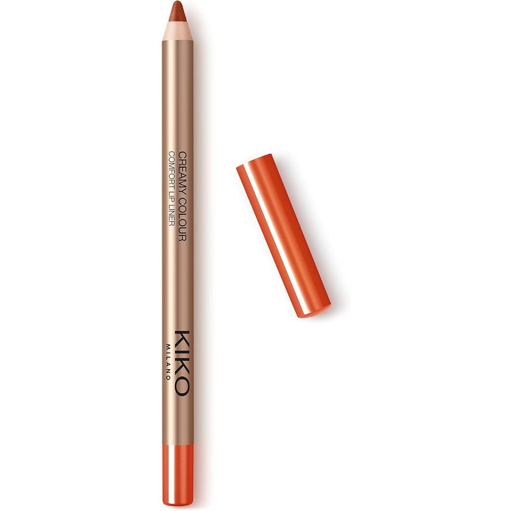 Kiko Milano Creamy Colour Comfort Lip Liner 24 Geranium Long Lasting Waterproof Transfer Resistant Lip Pencil 1.2 Grams