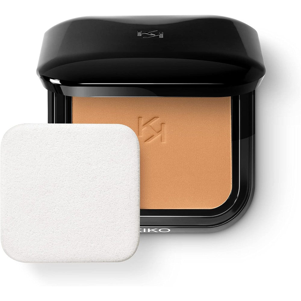 KIKO Milano Full Coverage Blurring Powder Foundation High Coverage Matte Compact Powder 070 Light Camel 10 Grams