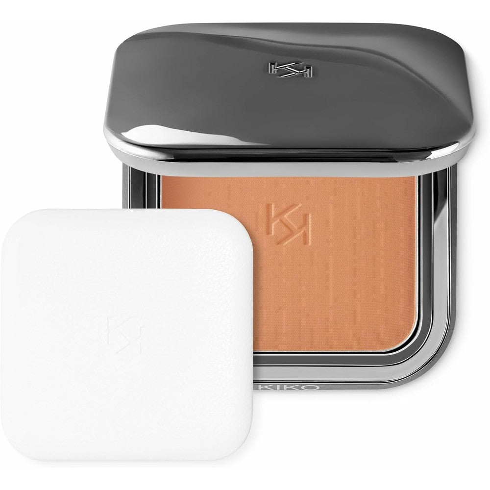 Kiko Milano Matte Fusion Pressed Powder 03 Sienna Natural Matte Finish Compact With Vitamin E And Argan Oil 12 Grams