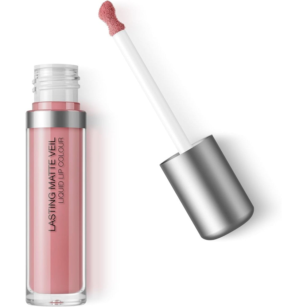KIKO Milano Lasting Matte Veil Liquid Lip Colour Transfer Proof Long Lasting Liquid Lipstick With Matte Finish 06 Nude Rose 4 Milliliter