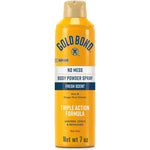 Gold Bond No Mess Talc Free Body Powder Spray Fresh Scent Triple Action Formula Seven Ounce For Cooling Relief And Moisture Control