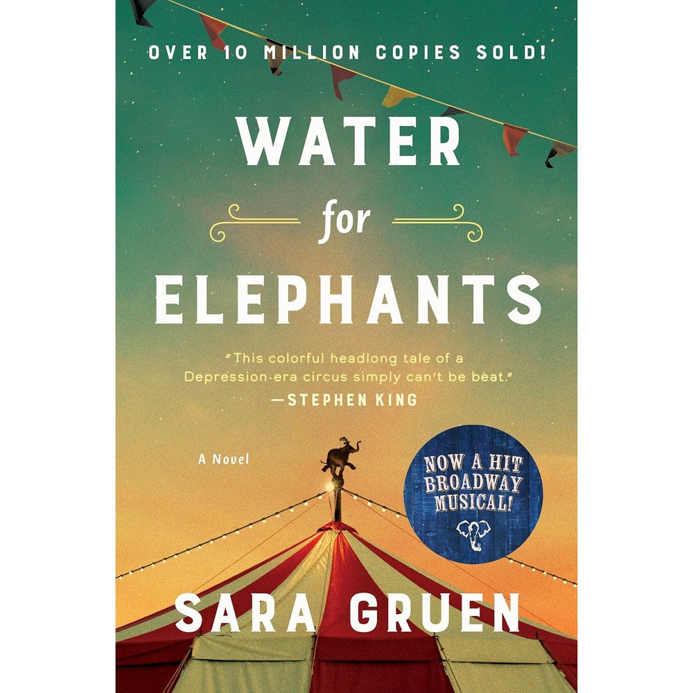 Water For Elephants A Novel By Sara Gruen Hardcover Edition Authentic USA Imported Historical Fiction Book