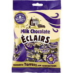 Walkers Nonsuch Milk Chocolate Eclairs 150g bag front view showing authentic imported British packaging.