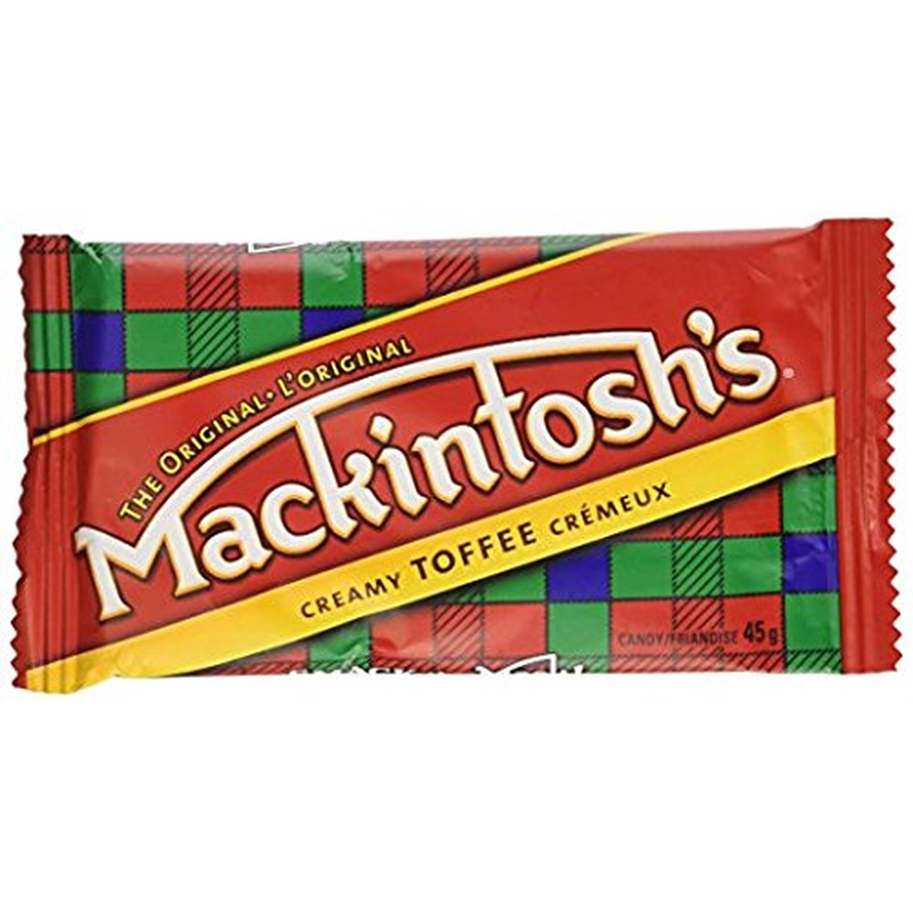 Nestle Mackintosh Creamy Toffee Bars front view classic Canadian imported candy pack