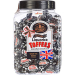 Walkers Nonsuch Liquorice Toffees front view jar of imported British candy.