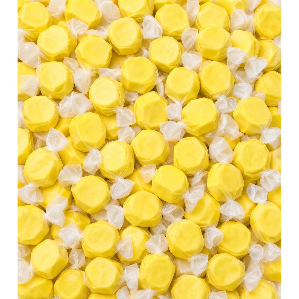 Donty-Tonty Banana Salt Water Taffy soft chewy candy front bag view authentic import