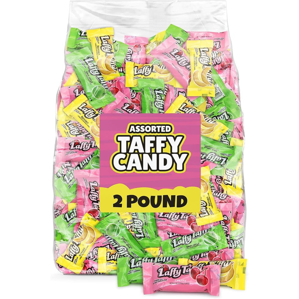 The Hampton Popcorn Company Chewy Taffy Candy Bars front view package