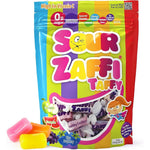 Zollipops Zaffi Taffy Sour Assorted Flavors 5 Ounce pouch front view buy online