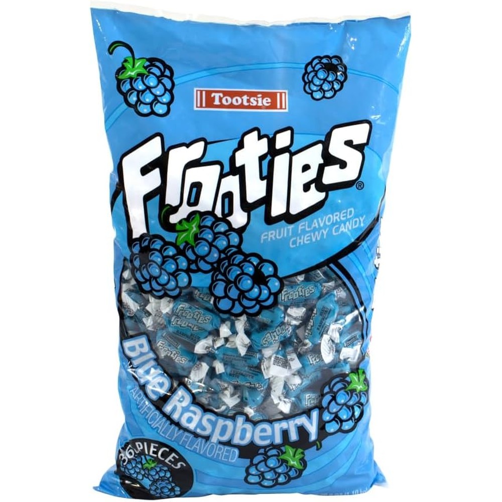 Tootsie Roll Blue Frooties Blue Raspberry Chewy Candy 38.8 Ounce bag front view