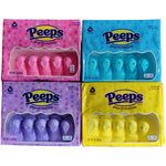 Peeps Assorted Colors Marshmallow Chicks front view imported candy