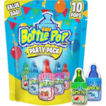 Baby Bottle Pop Candy Lollipops Variety Pack front view showing ten individually wrapped suckers